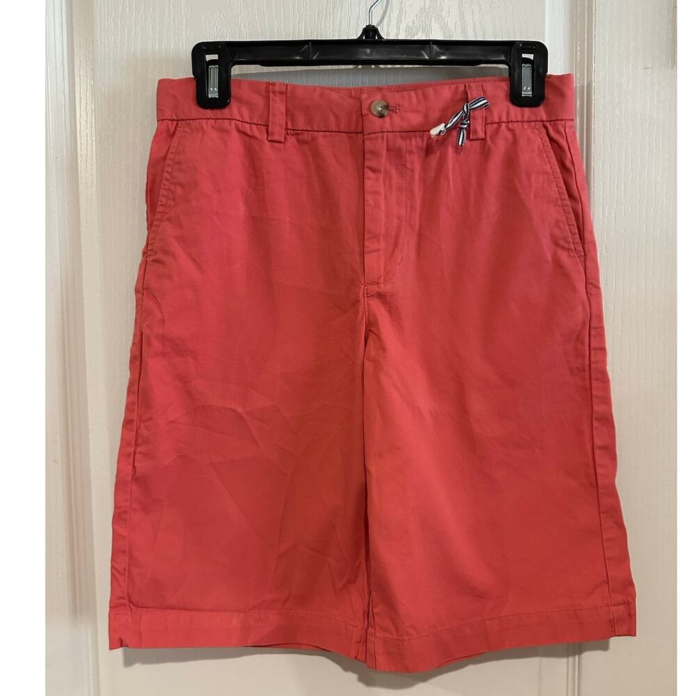 Boys Vineyard Vines Coral Cotton Shorts size 14 NWOT